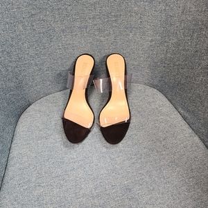 Schultz Clear Strap Heels